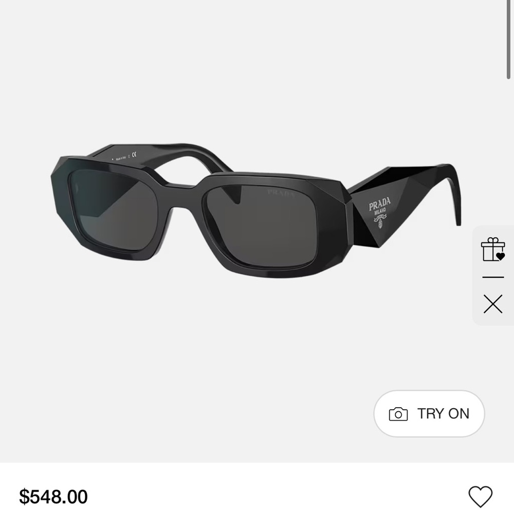 Prada Black spr 17w-f Sunnies